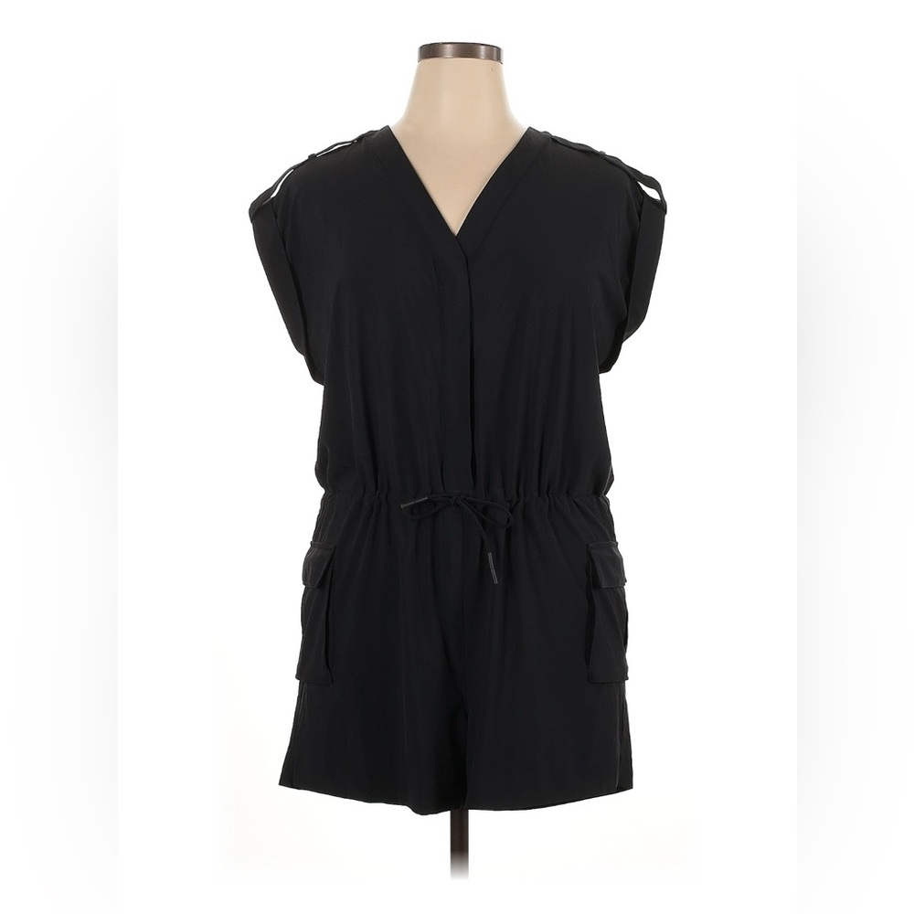 Athleta Black Sleeveless Romper